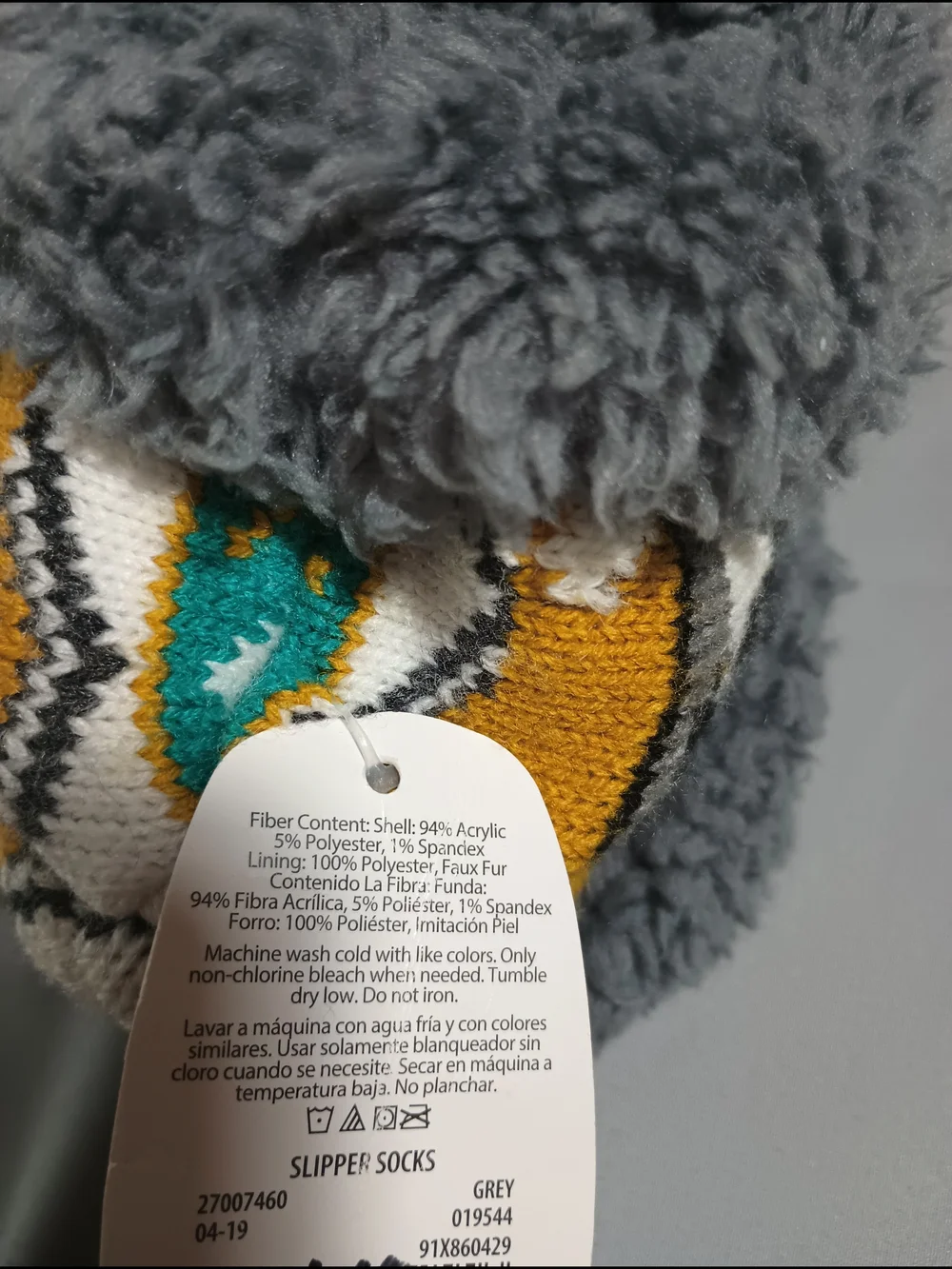 Secret Treasures Panda Heart Slipper Socks